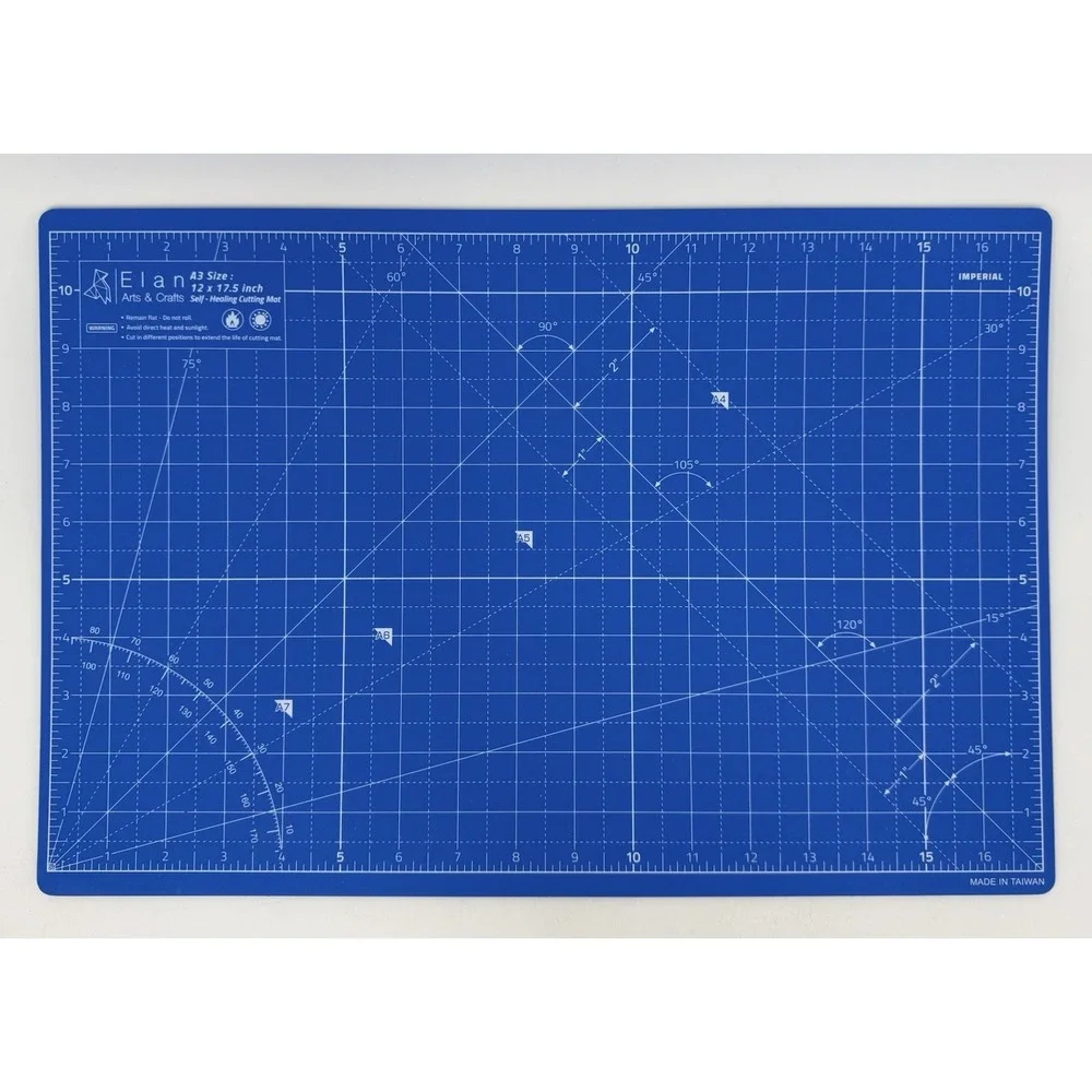Elan Cutting Mat A3 Royal Blue 5-Ply Craft Self Healing 2 Sided 12